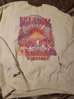 Billabong Sunshine Dreams Graphic Sweatshirt - Cream